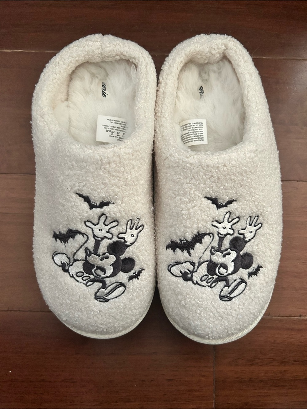 Aerie Mickey Mouse Halloween Slip On Lined Slippers US 9